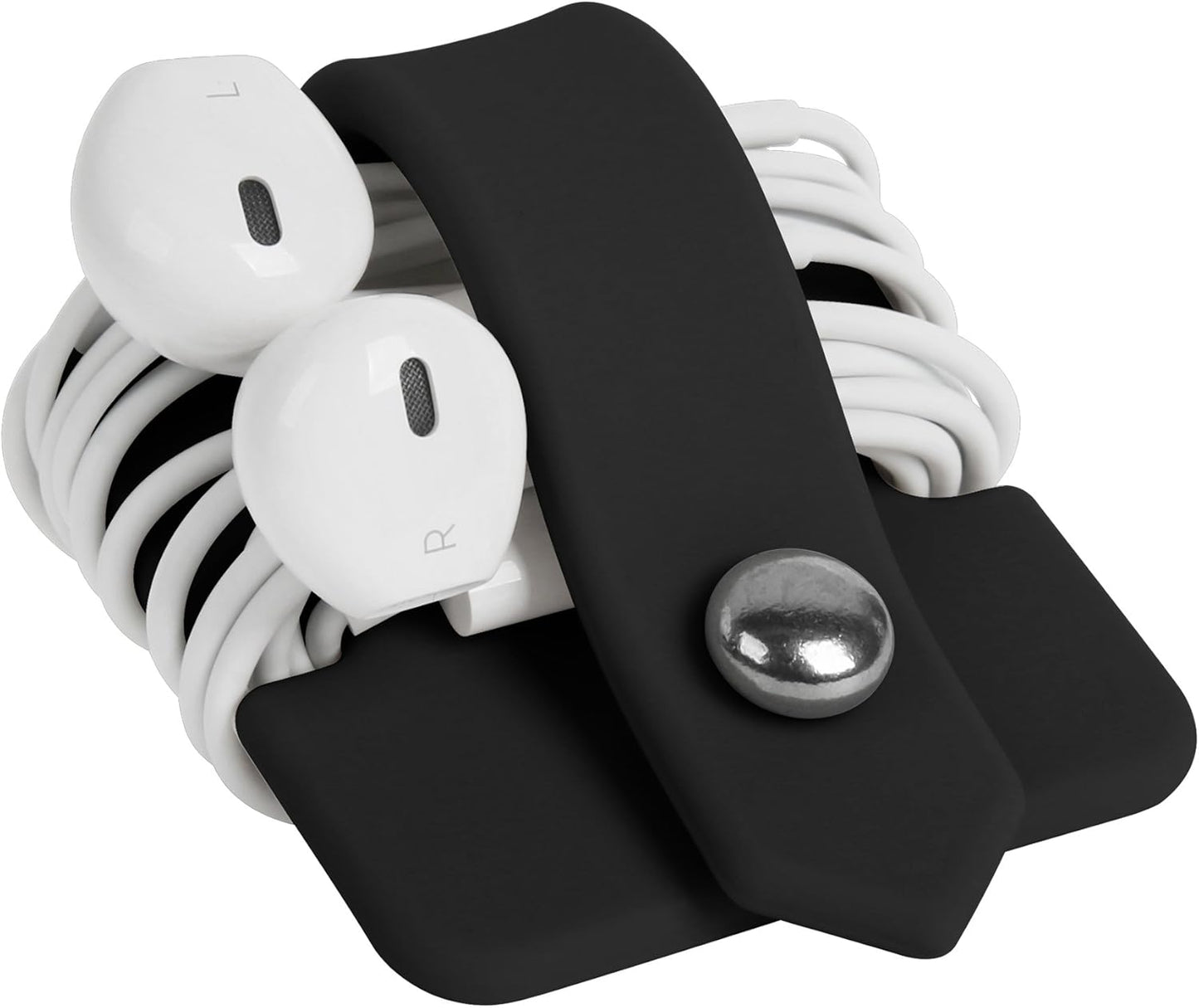 Headphone Case Cord Organizer Earbuds Holder Earphones Case Wrap Winder Headset Keeper Cord Manager Cable Organizer Black | Cord Organizer