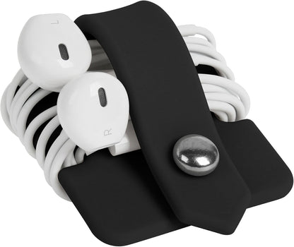 Headphone Case Cord Organizer Earbuds Holder Earphones Case Wrap Winder Headset Keeper Cord Manager Cable Organizer Black | Cord Organizer