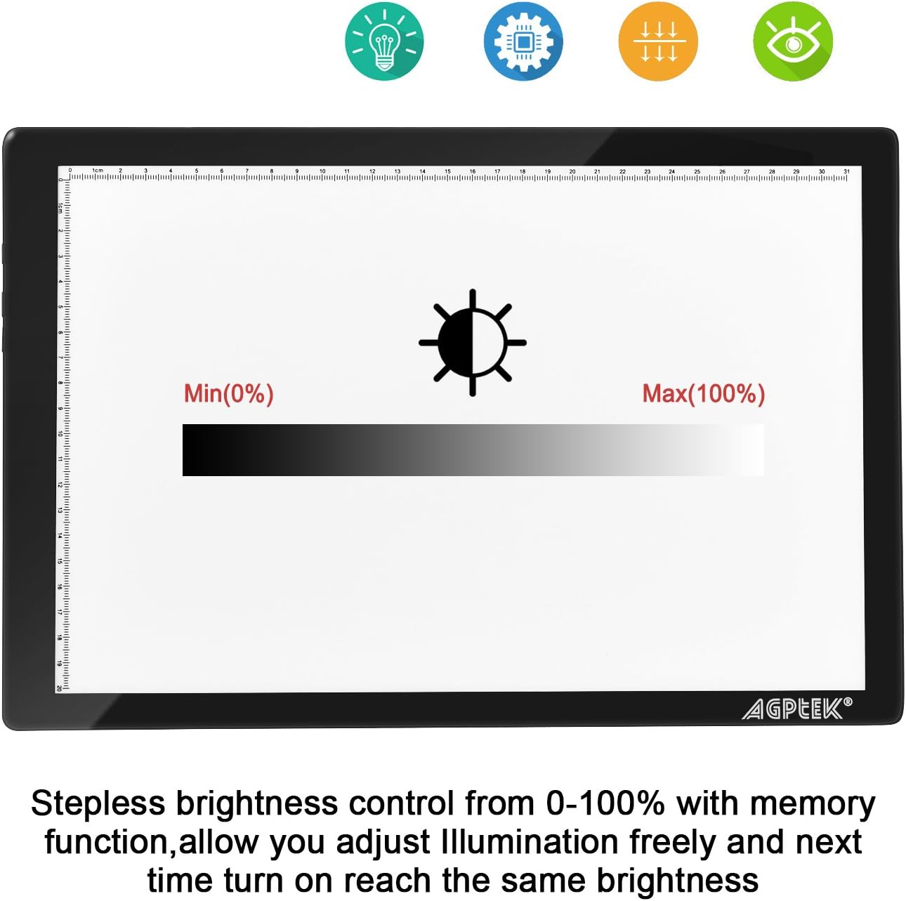 Light Box,Magnetic A4 Light Pad LED Tracing Light Board Physical Buttons Control USB Powered Ultra-thin Dimmable Brightness for Diamond Painting Tatoo Pad Animation,Sketching,Stencilling X-ray Viewing