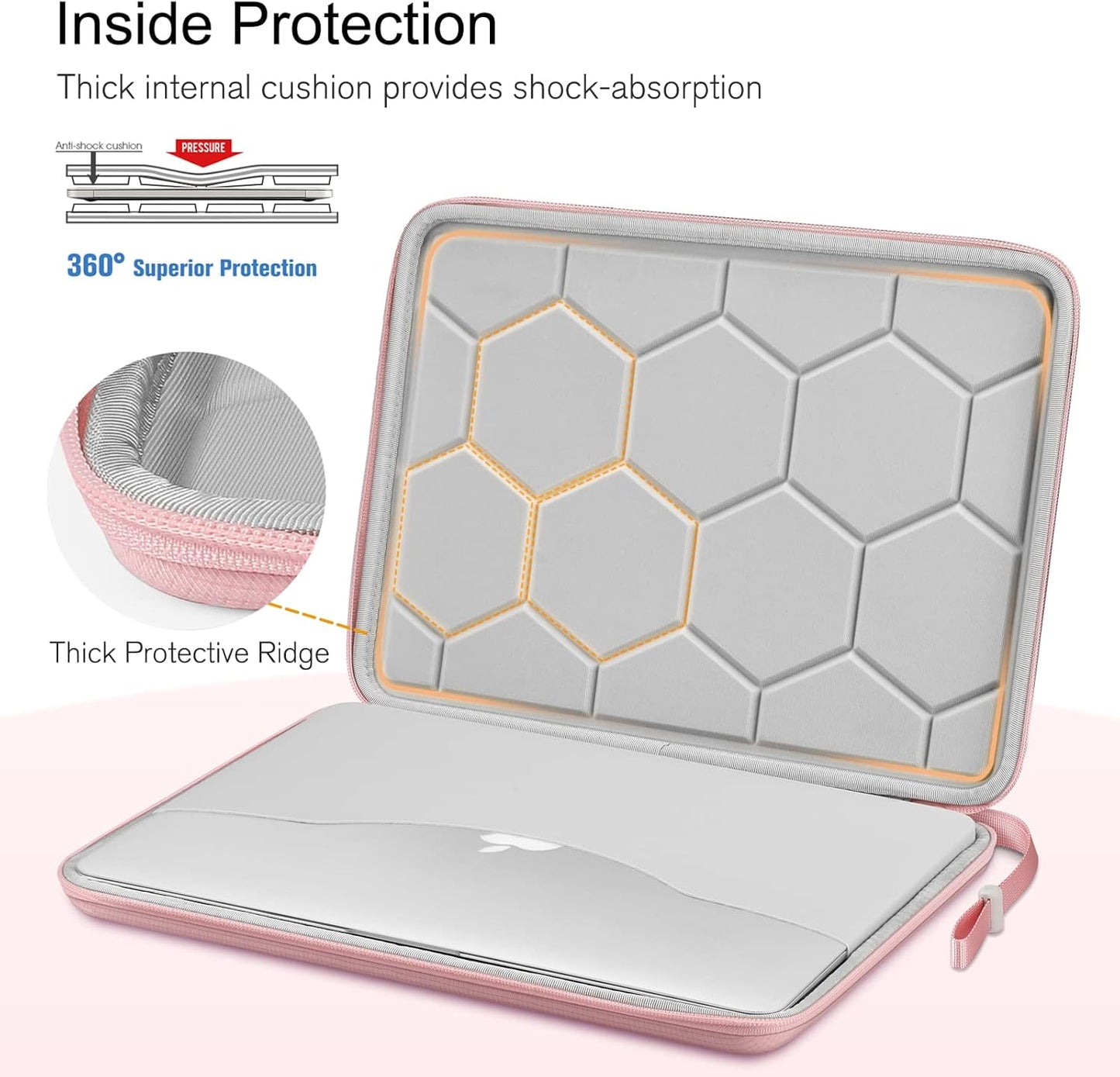FINPAC Hard Laptop Sleeve Case for MacBook Neo A18 Pro,13 inch MacBook Air 2026 M5/M4/M3/M2/M1,14 inch MacBook Pro 2026 M5/M4/M3/M2 Pro/Max,Waterproof Case for Dell,Surface Laptop,HP,Acer,Black | Hard