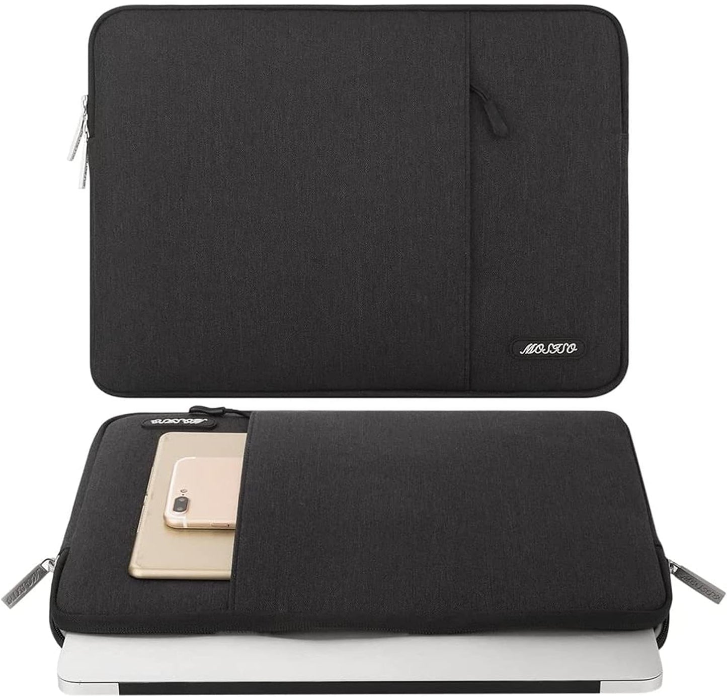 MOSISO Laptop Case 13.3 inch, 13-13.3 inch Laptop Sleeve Compatible with MacBook Air/Pro 13/Pro 14 M5 M4 M3 M2 M1, HP Dell ASUS Lenovo,Polyester Vertical Computer Sleeve Bag with Pocket, Antique Green - Colors A