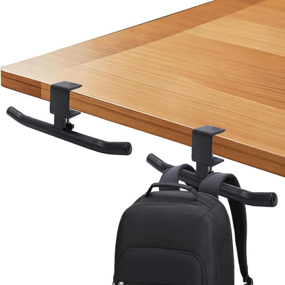 Zebrabox 2 Packs Heavy-Duty Backpack Hanger for Desk & Table,T-Shape Backpack Holder, Sturdy Space-Saving Organizer, Adjustable Desk Hook for Bag with 80lb Capacity, College Dorm & Library