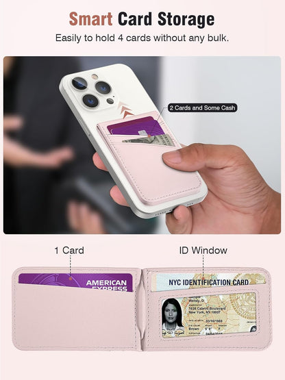 TopMade for Magsafe Wallet, Works with Apple Find My, Strongest Magnetic Wallet for iPhone 17/16/15/14/13/12 Series, Leather Magnetic Card Holder with Tracker, 7 Cards Holder, RFID Blocking, Black
