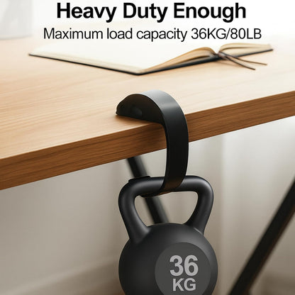 2 PCS Purse Hook for Table Heavy Duty, Bag Hanger for Table, Classroom, Office, Travel, Multi-Use Portable Bag Hook for Desk, Headphone, Key, Backpack, Office Table Accessories