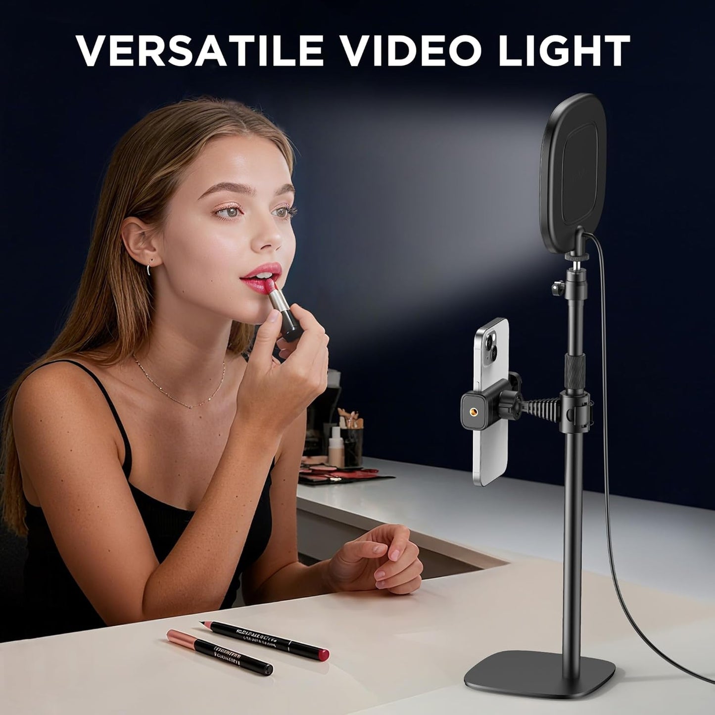 InnoGear Video Conference Light, On-Camera Video Lights for Monitor Desk LED Streaming Lighting with Remote and Touch Control Selfie Zoom Lighting for Computer Webcam Laptop Podcast, Recording