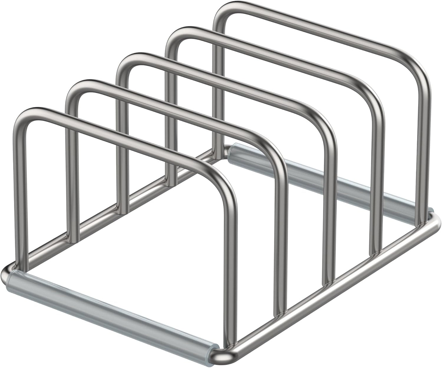 KORRTFID Cutting Board Holder Stand, Chopping Board Storage Rack, Cutting Board Organizer, 304 Stainless Steel Chopping Board Holder, Cookie Sheets Organizer 1.0+1.2 Inch Width Slots(Large)