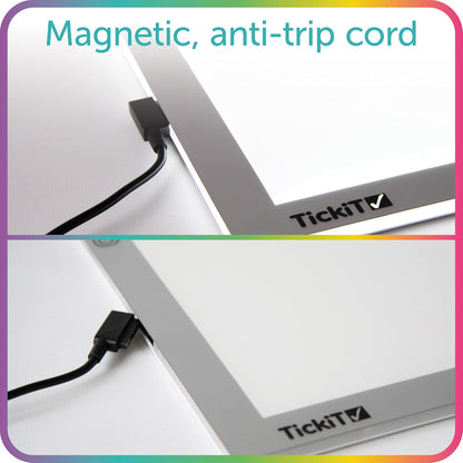 tickit Light Panel | Rectangular | Ultra Bright LED | Adjustable Brightness | Light Board for Kids | Tracing, Sensory Exploration and Color Mixing