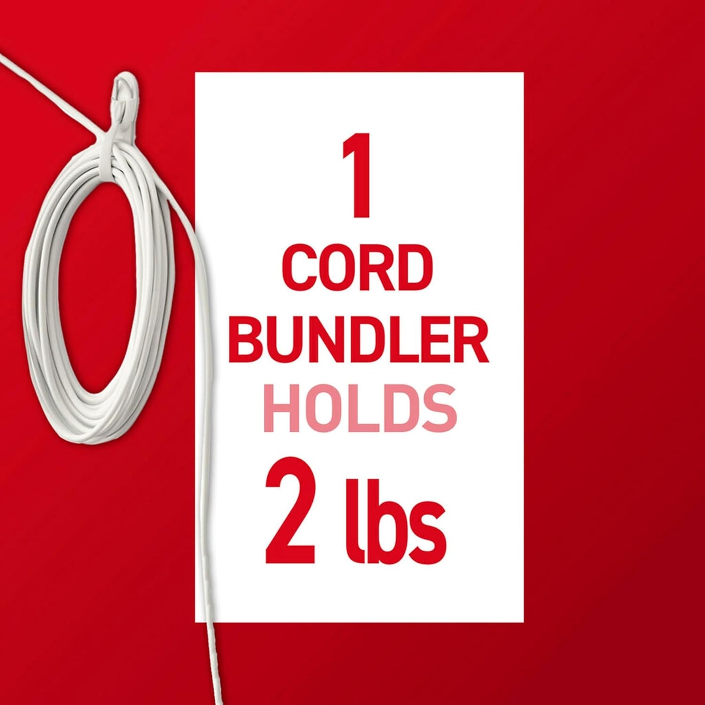Command Cord Bundlers, Plastic, Damage-Free Organizer, No Tools for Electrical Cables, 6 Gray Bundlers and 12 Strips