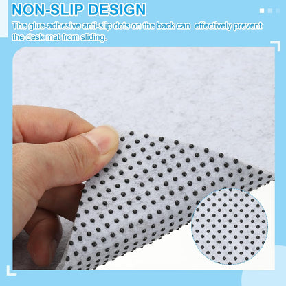 PATIKIL 47.2" x 23.6" Large Felt Desk Pad Protector, Upgrade Non-Slip Desk Mat Full Table Mouse Pad Keyboard Mats for Laptop Computer Writing Desk Table Gaming Home, Light Gray