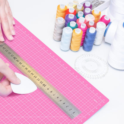 HEADLEY TOOLS 18" x 24" Thickened Self Healing Cutting Mat, A2 Rotary Cutting Sewing Mat for Crafts, Double Sided 5-Ply Table Cutting Board for Fabric Quilting Leather Arts Hobby Project, Grey/Black