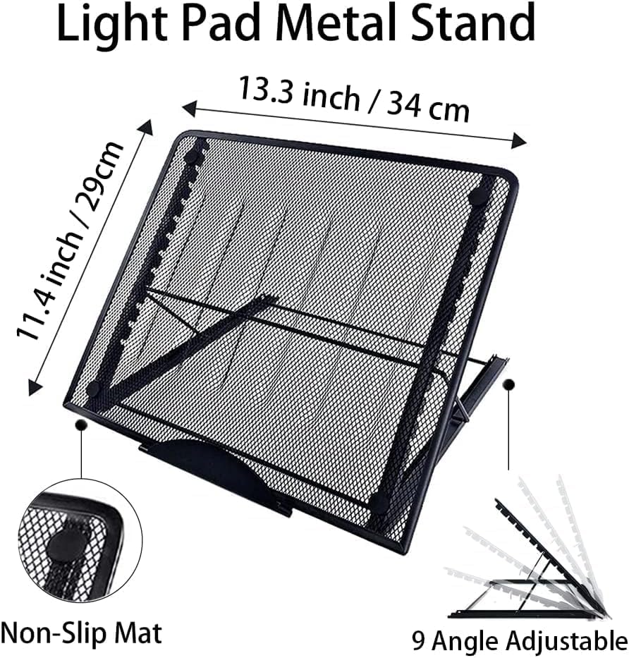 A4 Light Pad for Diamond Painting - Sponake Light Board Tracing with 3 Level Brightness Apply to Full Drill & Partial Drill 5D Diamonds Art - Craft, Sketching, Animation,Weeding Vinyl