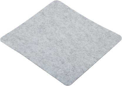 PATIKIL 9"x8" Mouse Pad, Felt Dual Side Soft Desk Pad Writing Mat for Office Home, Light Gray