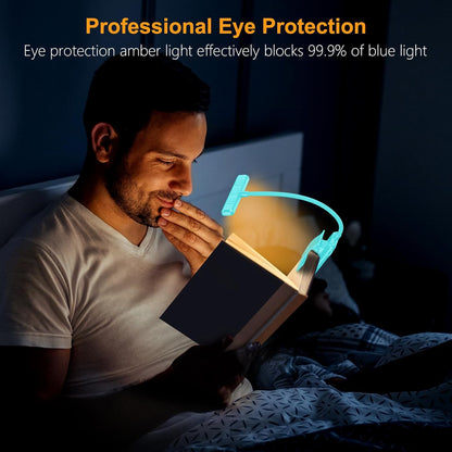 Gritin 19 LED Rechargeable Book Light for Reading in Bed with Memory Function- Eye Caring 3 Color Temperatures,Stepless Dimming Brightness,90 Hrs Runtime Lightweight Clip on Light for Book Lovers