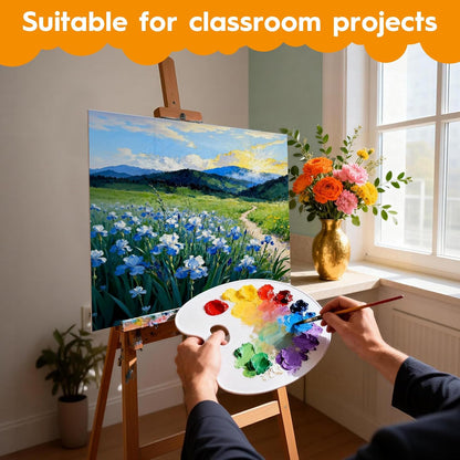 2 Pack Display Boards for Presentations, 25.8" X 16.9" Cardboard Poster Board with Smooth Finish & Fibrous texture Interior, Foldable for School Projects, Science Fairs, Event Displays, and Business