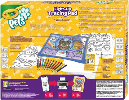 Crayola Light Up Tracing Pad, Pet Pictures, Gift for Pet Lovers, Kids & Adults, Multi