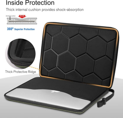 FINPAC Hard Laptop Sleeve Case for MacBook Neo A18 Pro,13 inch MacBook Air 2026 M5/M4/M3/M2/M1,14 inch MacBook Pro 2026 M5/M4/M3/M2 Pro/Max,Waterproof Case for Dell,Surface Laptop,HP,Acer,Black | Hard