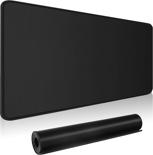 HGWALP Black Topographic Large Gaming Mouse Pad Extended XXL(900 * 400 * 3MM) Mouse Mat Long Desk Pad with Stitched Edges for Keyboard Home Office Gaming Work Big Desk Mat