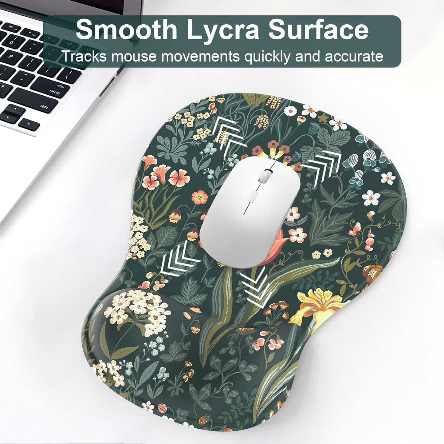 Ergonomic Mouse Pad with Wrist Rest and Keyboard Wrist Rest, Gel Mousepad and Wrist Rest for Computer Keyboard, Pain Relief, Non-Slip PU Base, Mouse Pad with Wrist Support for Gaming, Office, Brown