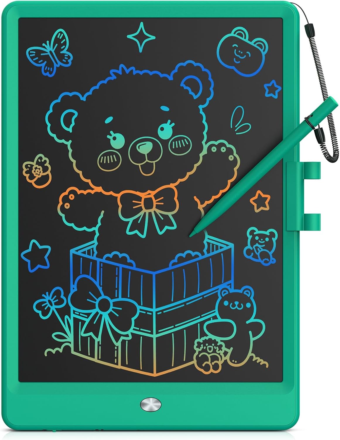 Bravokids 12 Inch LCD Writing Tablet for 3 Year Olds - Electronic Drawing Pad and Doodle Board as Educational Birthday Gifts for Girls and Boys (Pink)
