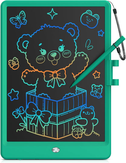 Bravokids 12 Inch LCD Writing Tablet for 3 Year Olds - Electronic Drawing Pad and Doodle Board as Educational Birthday Gifts for Girls and Boys (Pink)