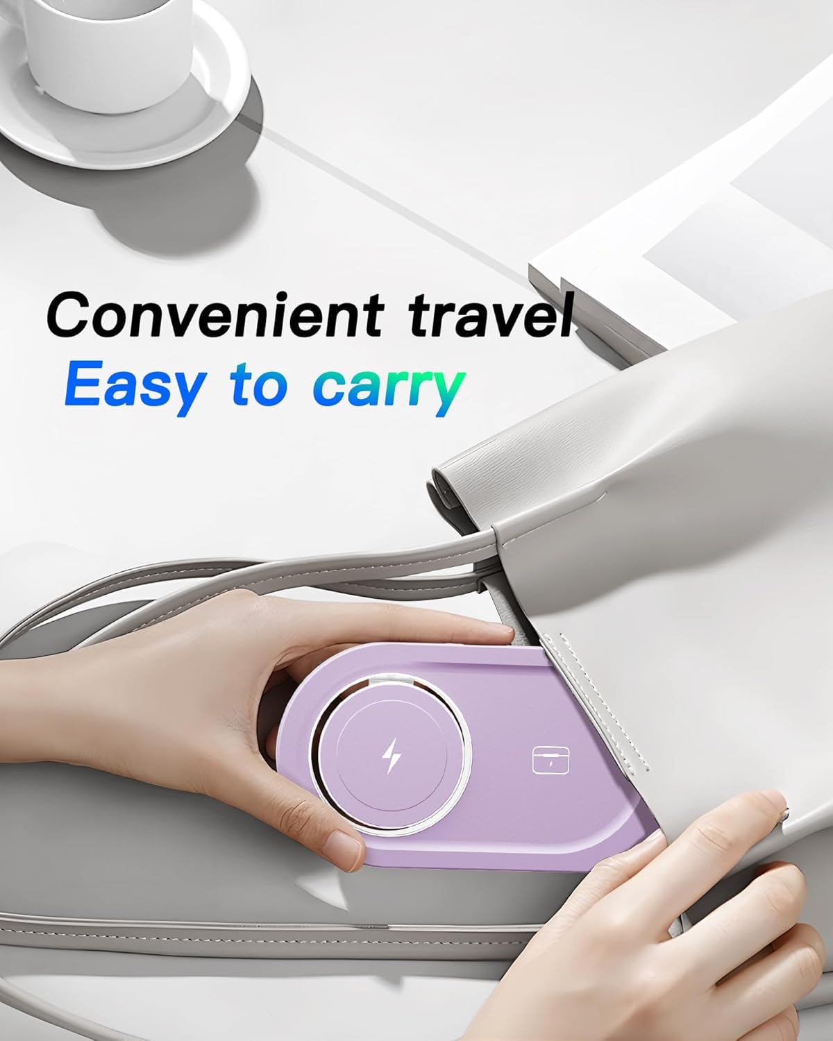 Upgraded 3 in 1 Wireless Charging Station for Apple Devices, Faster Mag-Safe Charger Stand, Magnetic Charger Station for iPhone 17/16/15/14/13/12 Series & AirPods Pro & Apple Watch Series (White)