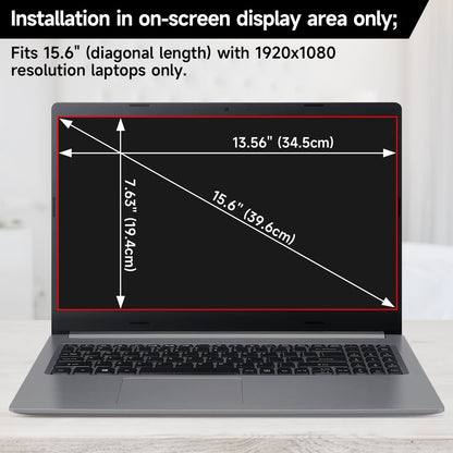 2 Pack Laptop Privacy Screen 15.6 Inch (1920x1080) Display, Anti Blue Light Glare Anti Scratch Computer Privacy Shield for 15.6" Hp Lenovo Dell Acer Asus Samsung Portable Monitor