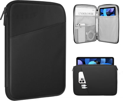 TiMOVO 9-11" Tablet Sleeve Bag for iPad 11-inch A16 2025, iPad 10.9"/10.2"| Air 11 Inch/5th/4th Gen. 10.9", Galaxy Tab A9+/A11Plus 11", Protective Bag with Pocket, Black