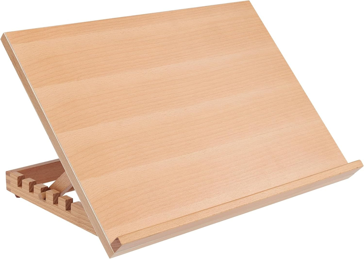 SoHo Urban Artist Extra Large 19.75" x 29.5" Adjustable Portable Drawing Board Stand Easel, 5 Positions, Natural Beechwood Finish