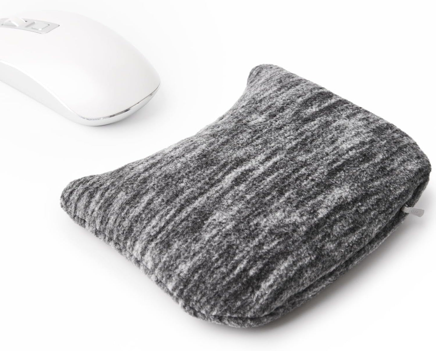 Large Mouse Wrist Rest Bean Bag, Ergonomic Mouse Support Pad Filled Ergo Beads for Computer, Laptop, PC Gaming (Dark Gray)