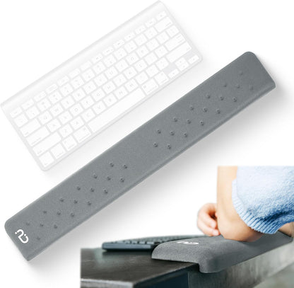 EdgeRest PostureUp L-Shaped Desk Long Wrist Rest Elbow, Forearm & Wrist Comfort Support for Table or Desk Edge, Non-Slip, Memory Foam Padding, Ergonomic Design for Work, Universal Fit, Black