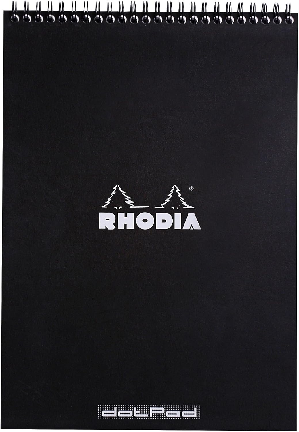 Rhodia #16 Wirebound Notepad 5.8" x 8.3" Dot Pad, Orange Cover