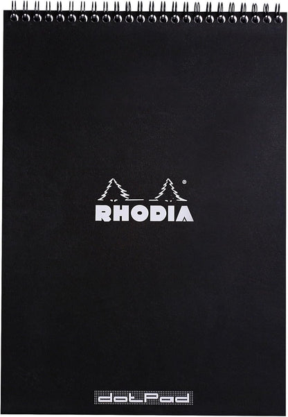 Rhodia #16 Wirebound Notepad 5.8" x 8.3" Dot Pad, Orange Cover