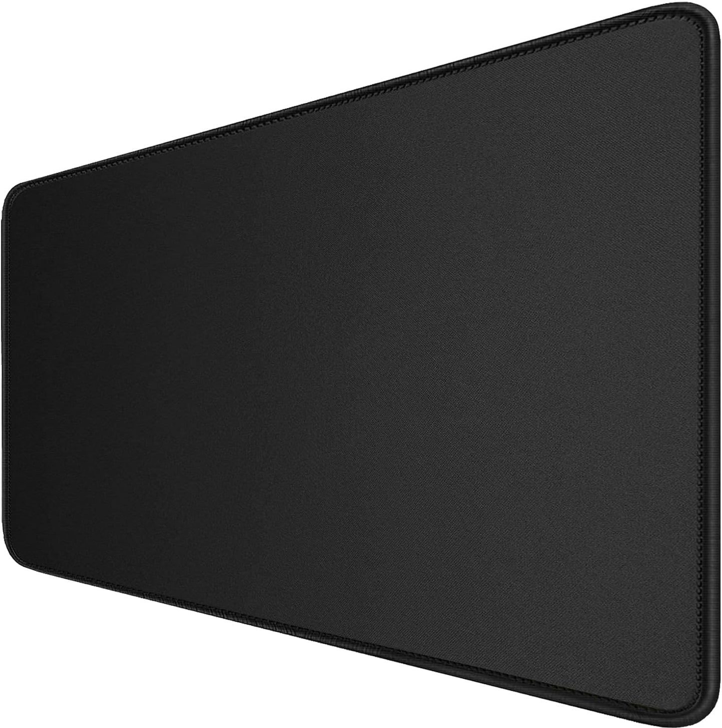 Large Extended Gaming Mouse Pad with Stitched Edges, (31.5X15.7In) Durable Non-Slip Natural Rubber Base, Waterproof Computer Keyboard Pad Mat for Esports Pros/Gamer/Desktop/Office/Home-Black