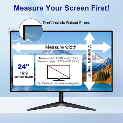 Laptop Privacy Screen 14 Inch 16:9 Aspect Ratio, Laptop Screen Privacy Shield Compatible With Lenovo Hp Dell Acer Asus Thinkpad Envy Xps, Removable Anti Glare Blue Light Computer Filter Protector