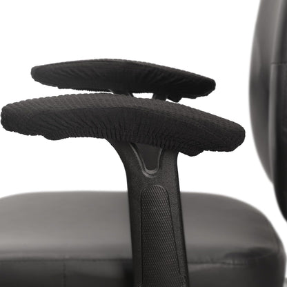Melaluxe Stretch Office Chair Armrest Covers, Arm Rest Slipcovers (Black)