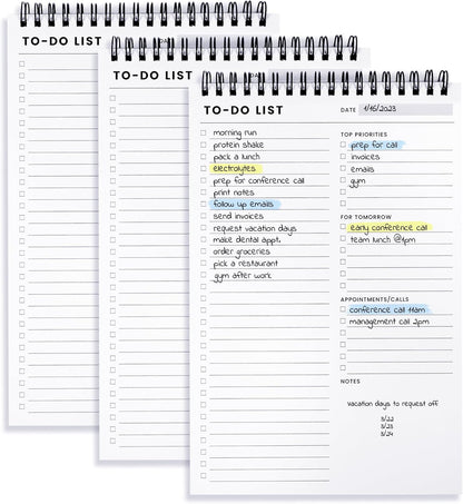 To Do List Notepad: With Multiple Functional Sections - Large Size 8.5x11" 52 Sheets - Tear Off Daily Planner Notebook - Task CheckList Organizer Agenda Pad for Work - Note, Plans, Goals, Grocery, and