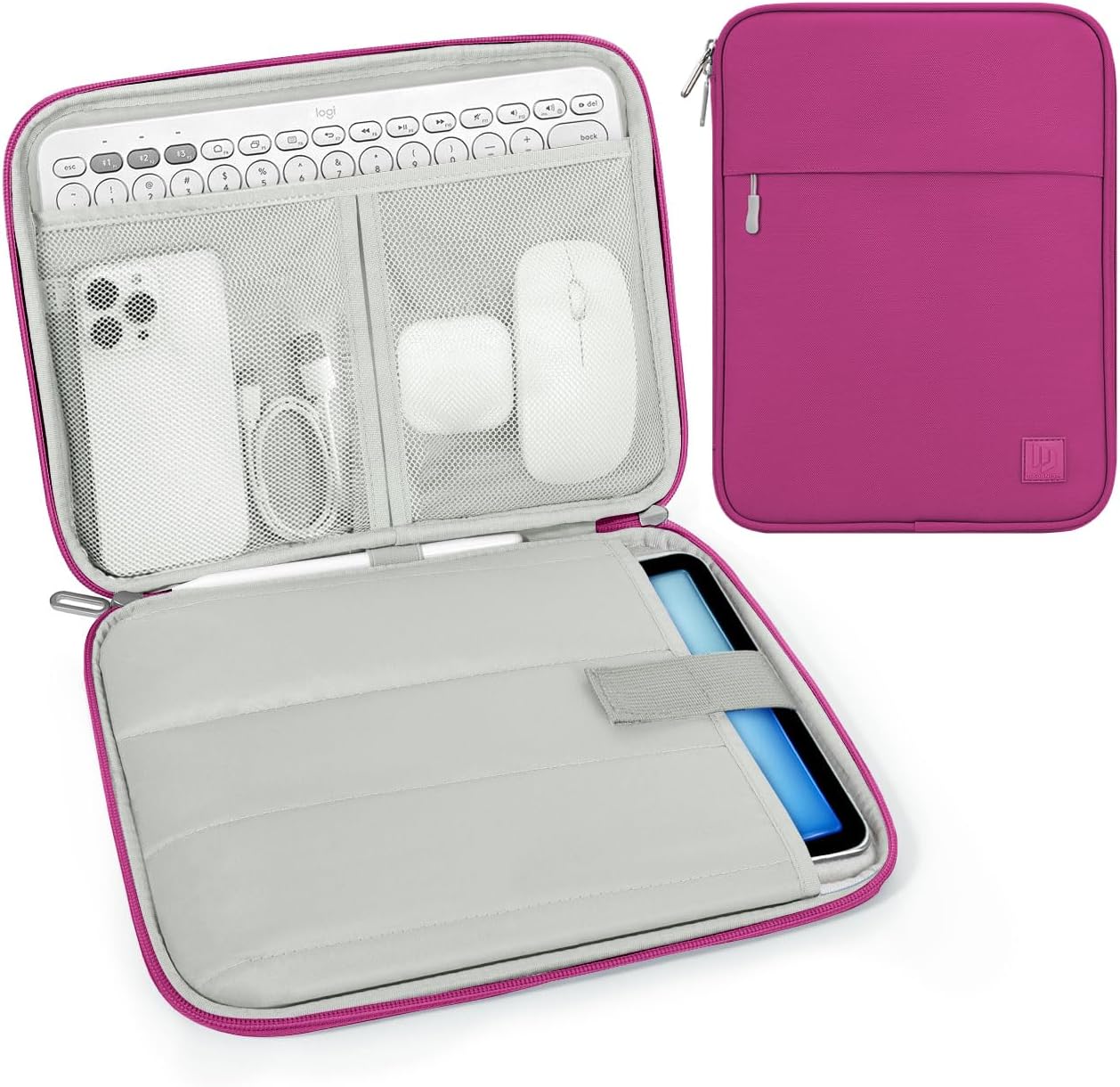 Dadanism 9-11 Inch Tablet Sleeve Padded Carrying Case for iPad (A16) 11th Gen 11", iPad 10th Gen 10.9", iPad Air M4/Pro M5 11", iPad Air 5/4, iPad 9/8/7th Gen, Galaxy Tab A11+ Plus 11", Blue
