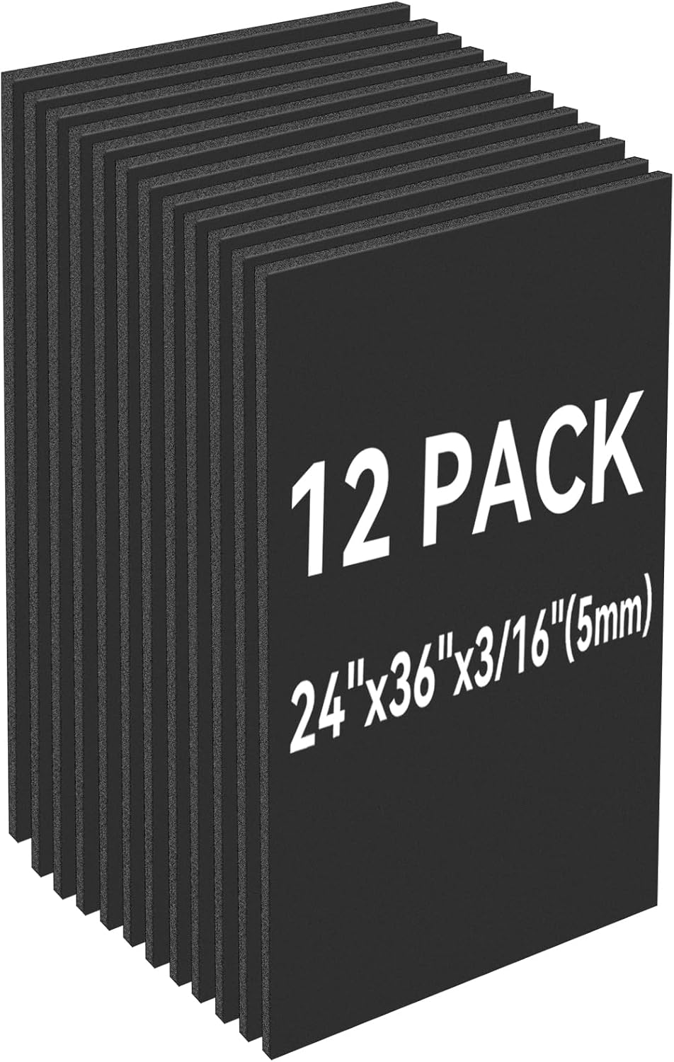 3 Pack White Foam Board 24"x36", 0.23" Thick Foam Core Board for Projects, White Poster Board for Painting, Displaying, and Craft Projects
