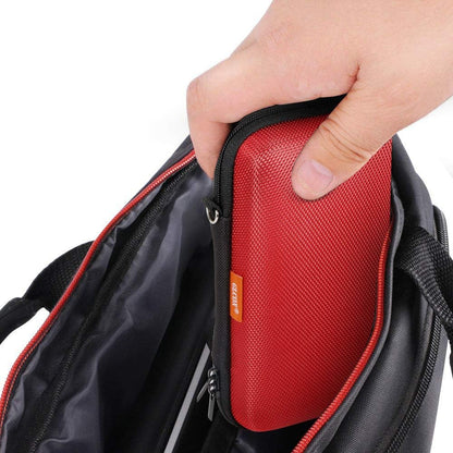 Portable Protection Hard EVA Case for External Battery, Cell Phone, GPS, Hard Drive, USB/Charging Cable, Small Carrying Bag Mesh Inner Pocket, Zipper Enclosure, Universal Travel Pouch Bag