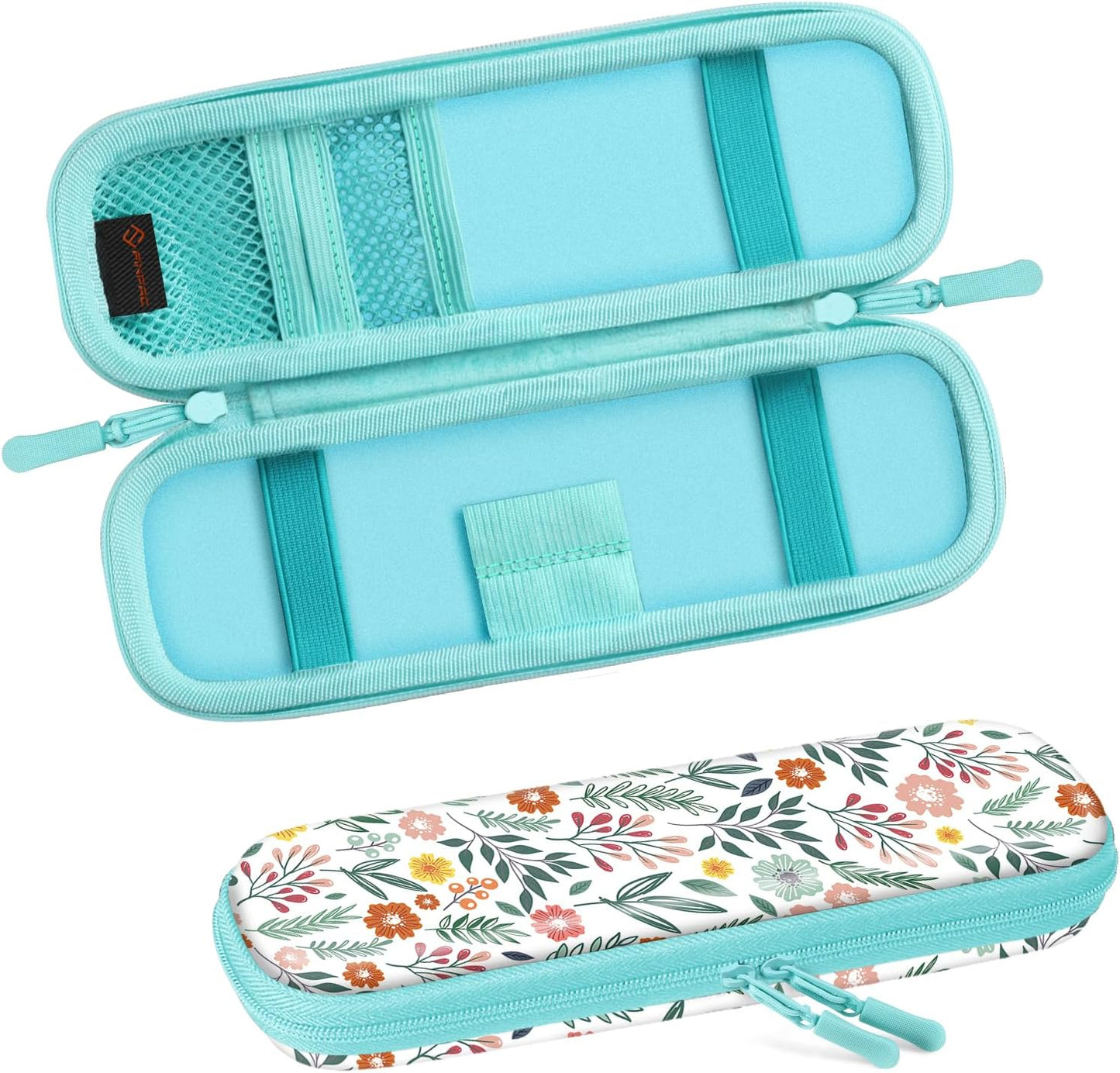 Fintie Holder Case for Apple Pencil Pro, Apple Pencil (USB-C / 1st / 2nd Generation), PU Leather Carrying Bag Sleeve Compatible with Pen, USB Cable, Samsung Stylus, Lilac Marble
