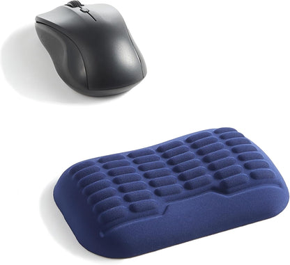 UnivoColors Ergonomic Mouse Wrist Rest,Latest 3.0 Wave Curve Design,High-Resilience Memory Foam Non-Slip Base,Reduces Wrist Fatigue,Ideal for Office Gaming & Long Hours of Use(Black)