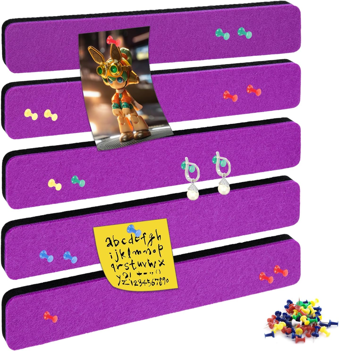Bulletin Board Cork Board Cork Boards for Walls Cork Board for Office Pin Board Bulletin Boards for Walls (Brown)