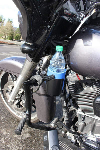 RAM Mounts Tough-Claw Mount Cup Holder, Level Cup 16oz Self-Leveling Drink Holder with B Size 1" Ball, Handlebar & Rail Clamp RAM-B-132-400U