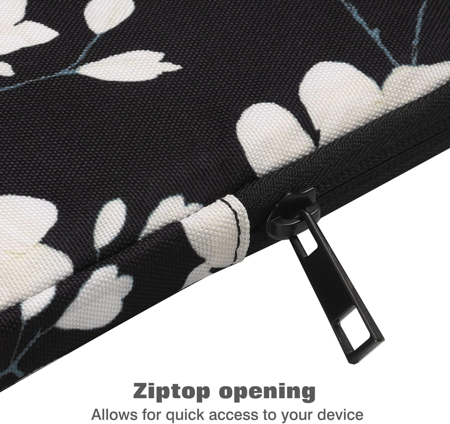 MoKo 7-8 Inch Tablet Sleeve Bag, Polyester Pouch Cover Case Fits iPad mini (A17 Pro) 8.3" 2024, iPad mini 6/5/4/3/2/1, Samsung Galaxy Tab S2 8.0, Tab A 8.0, ZenPad Z8s 7.9,Black