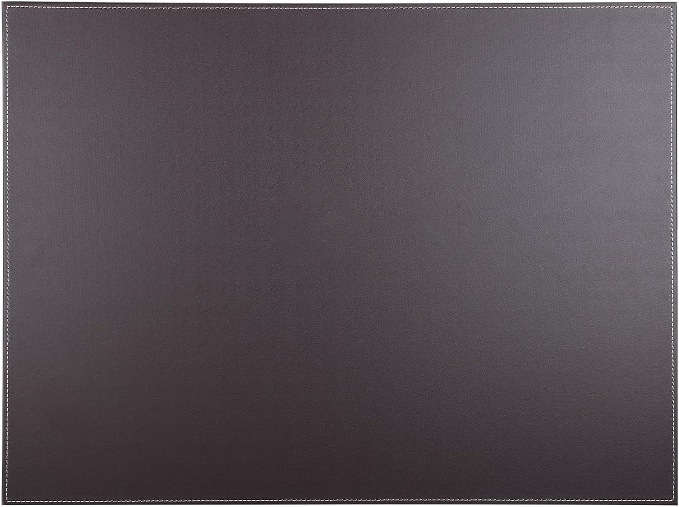 KINGFOM Ultra-Smooth PU Leather Desk Pad & Mat Office Desk Drawing & Writing Board A3/ A4 File Paper Clip Table Protector Mat on Top Large 24''x18'' (Black)