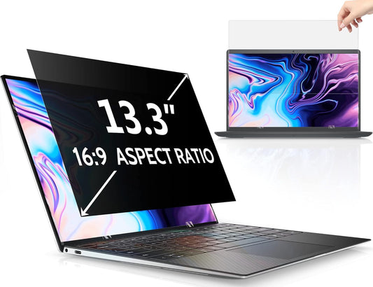 Peslv 15.6 Inch Laptop Privacy Screen Compatible With Lenovo Hp Dell Acer Asus Thinkpad Envy Xps, 16:9 Aspect Removable Anti Glare Blue Light Filter Protector, 15 In Computer Monitor Security Shield