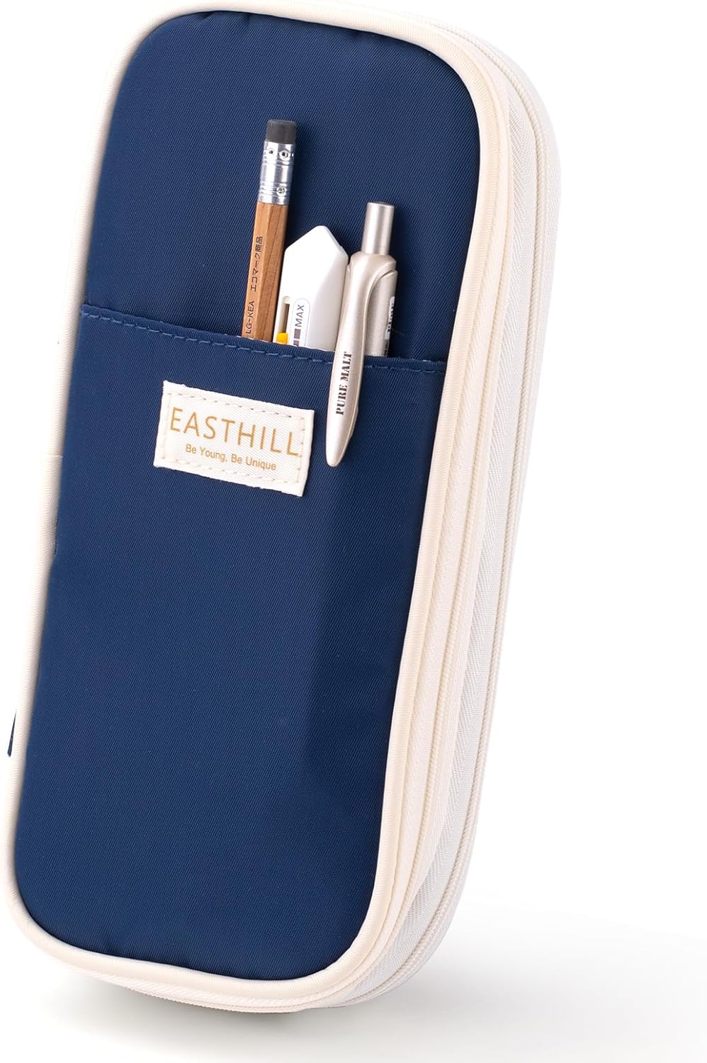 EASTHILL Big Capacity Pencil Case Large Pencil Pouch Stationery Pen Bag for Teen Girls-Green