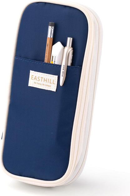 EASTHILL Big Capacity Pencil Case Large Pencil Pouch Stationery Pen Bag for Teen Girls-Green