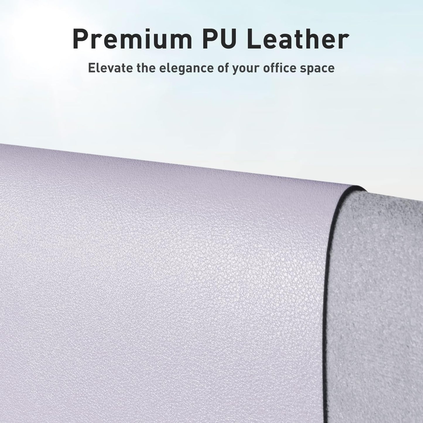 Aothia Leather Desk Pad Protector, Mouse Pad, Office Desk Mat, Non-Slip PU Leather Desk Blotter, Laptop Desk Pad, Waterproof Desk Writing Pad for Office and Home (Black,36" x 17") - Colors A