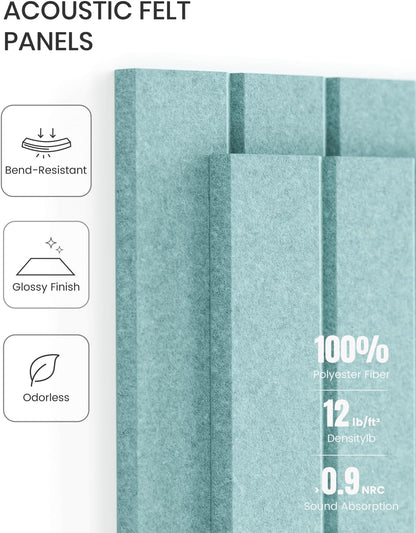 Fluxynara Large Felt Bulletin Board 48" x 36" Cork Board Alternative-12 Pack with 70 Safe Removable Adhesive Tabs, Cork Boards for Walls Cork Board for Home Office Classroom Pin Board (Oatmeal)